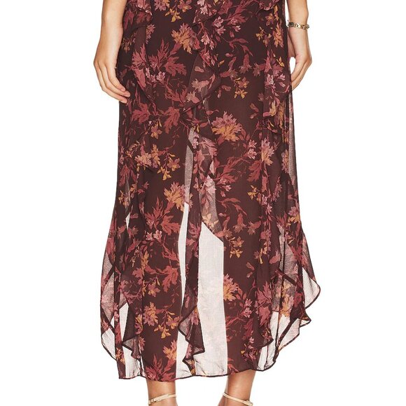 Free People Flounce Around Maxi Skirt Size 6 - Picture 3 of 5
